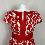 Carolina Herrera Scarlet Print Silk & Cotton Dress S