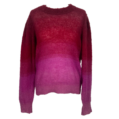 Isabel Marant Etoile Pink and Berry Ombre Mohair Jumper S