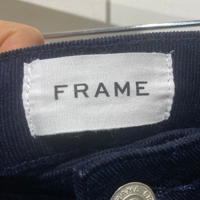 Frame £270 Navy Needlecord Le Mini Boot Jeans 31