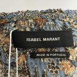 Isabel Marant Blue Floral Ruffle Blouse XXS/XS/S/M