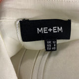 Me&Em Cream Lace Trim Blouse M
