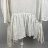 Maison D-Due New White Linen Dress M/L/XL
