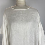 Maison D-Due New White Linen Dress M/L/XL