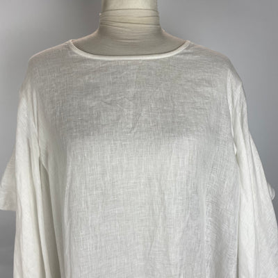 Maison D-Due New White Linen Dress M/L/XL