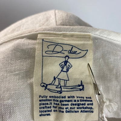Maison D-Due New White Linen Dress M/L/XL