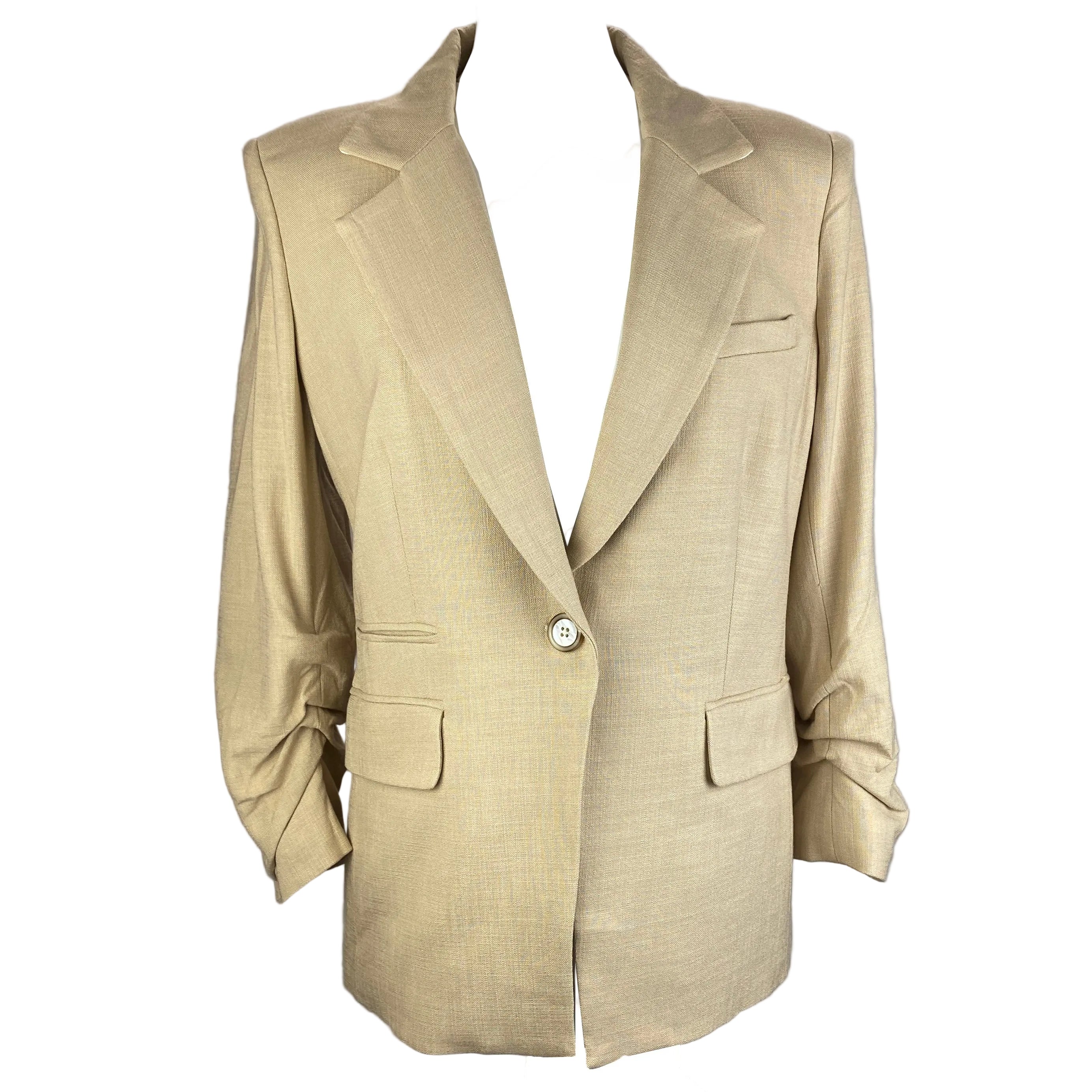 Veronica Beard New Buttermilk Ruche  Dickey Jacket M