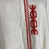 Maison D-Due New £300 Embroidered Ecru Linen Dress S/M/L