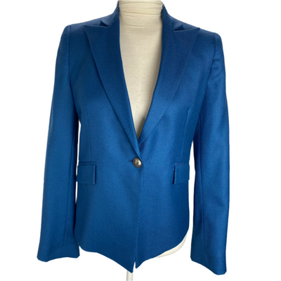 Moloh £675 Blue Wool Single Button Jacket XS