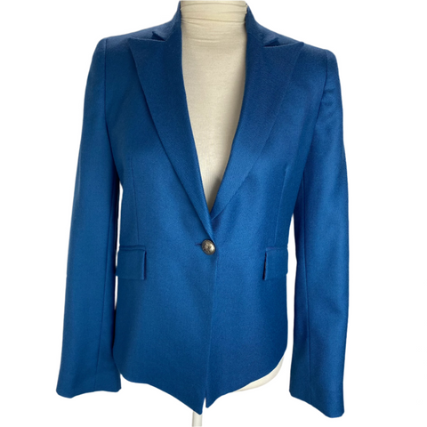 Moloh £675 Blue Wool Single Button Jacket XS