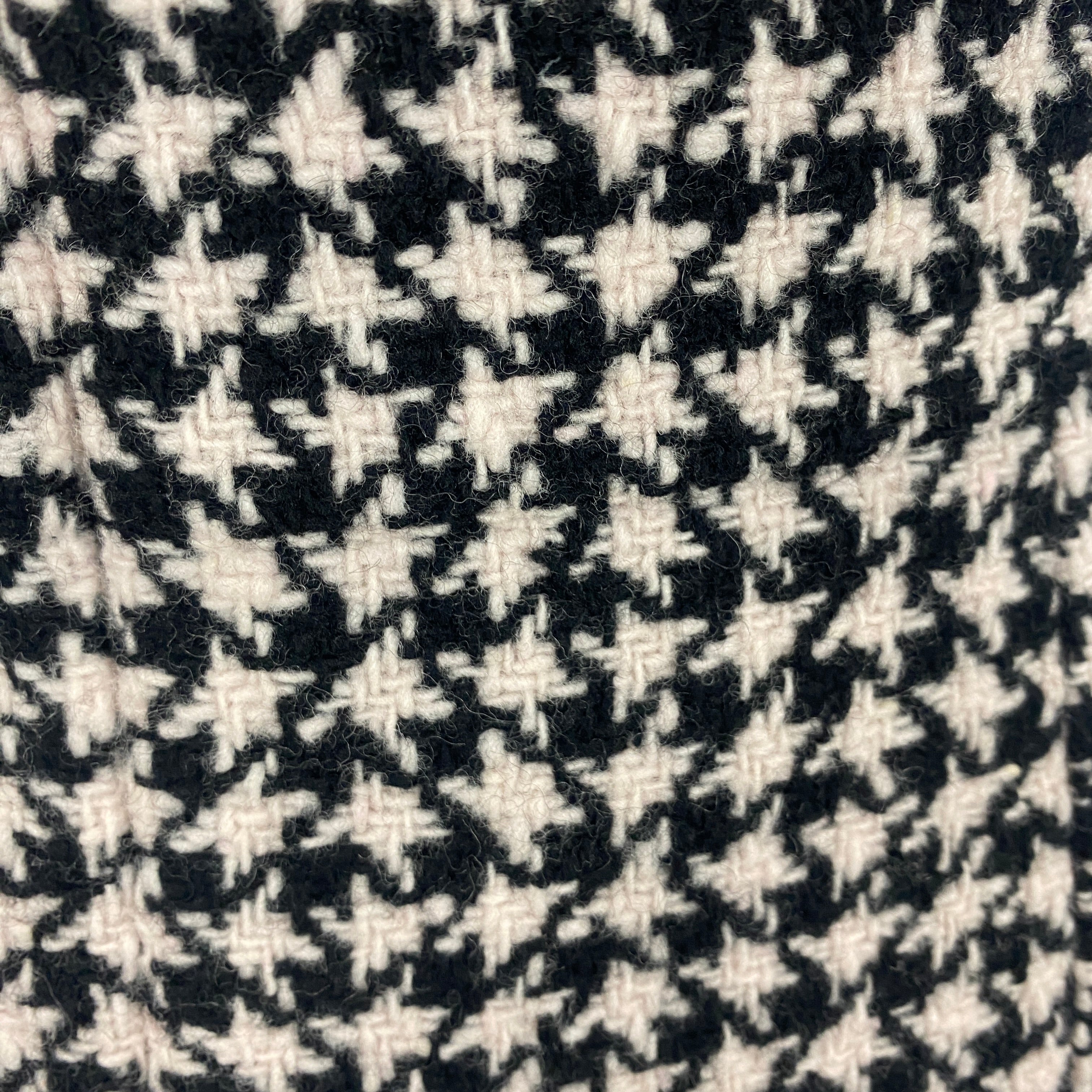 Christian Dior Black & Ivory Cashmere Cannage Check Dress L