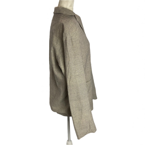 Runaway Bicycle New £270 Chambray Stripe Jacket L
