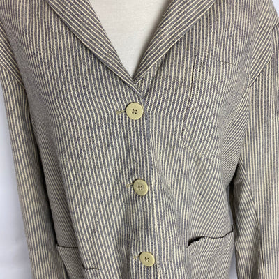 Runaway Bicycle New £270 Chambray Stripe Jacket L