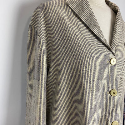 Runaway Bicycle New £270 Chambray Stripe Jacket L