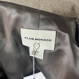 Club Monaco Greige Wool Mix Double Breasted Coat M