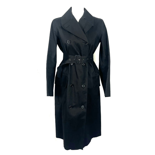 Margaret Howell x Mackintosh Black Bonded Cotton Coat XXS/XS