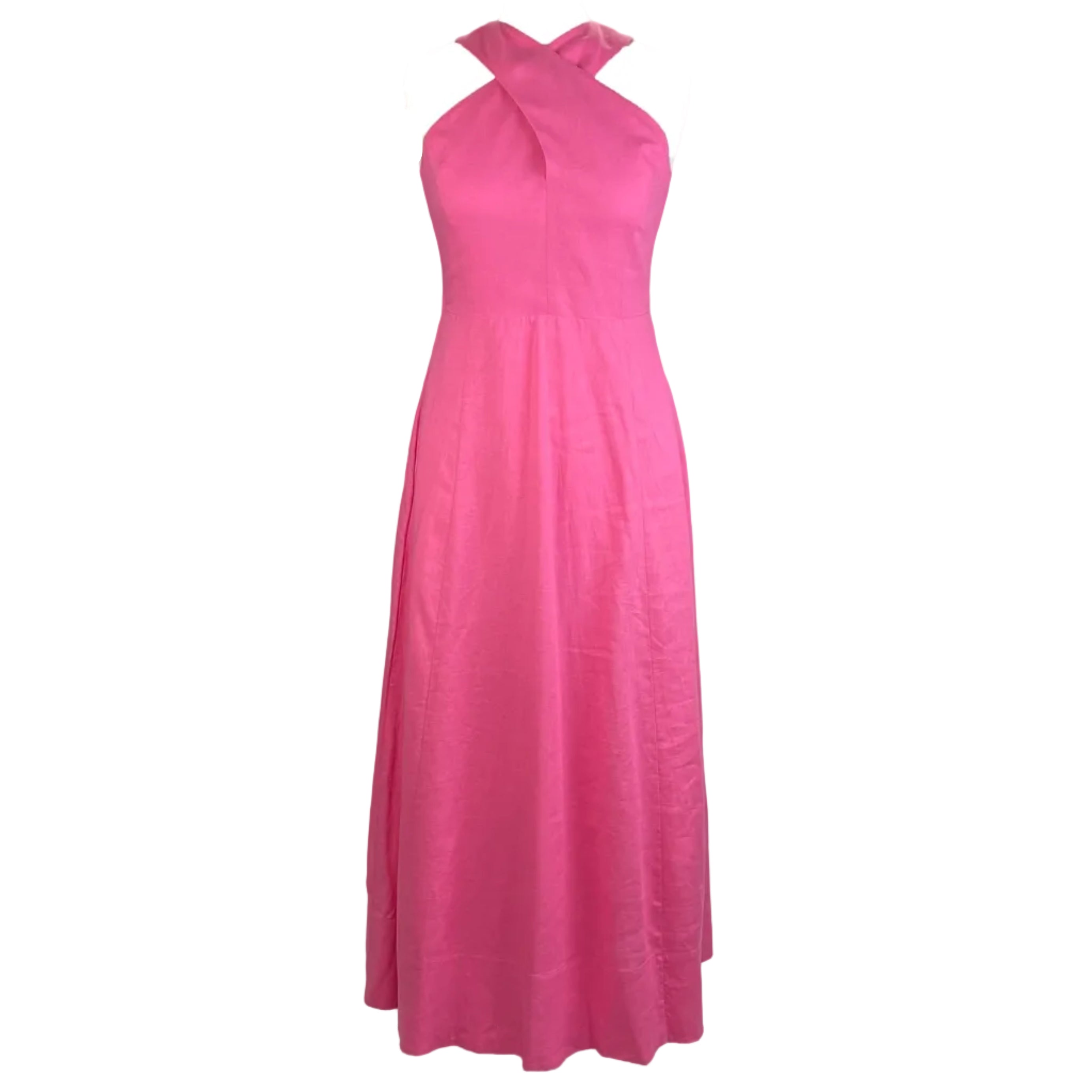 Me&Em New Pink Linen Mix Maxi Dress XS
