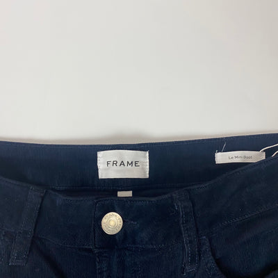 Frame £270 Navy Needlecord Le Mini Boot Jeans 31