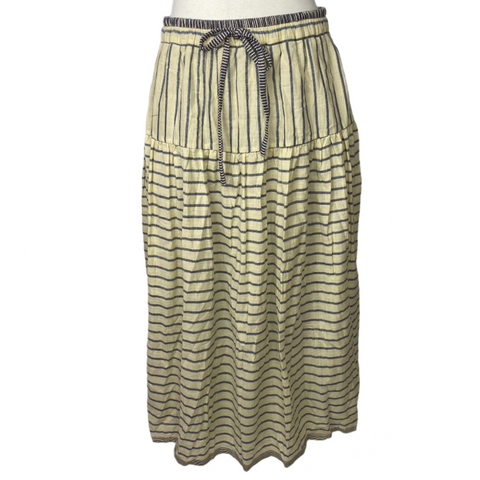 Runaway Bicycle New £400 Chambray Reversible Maxi Skirt M