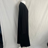 The Row Brand New £2270 Black Circle Cotton Knit Long Cardigan M/L