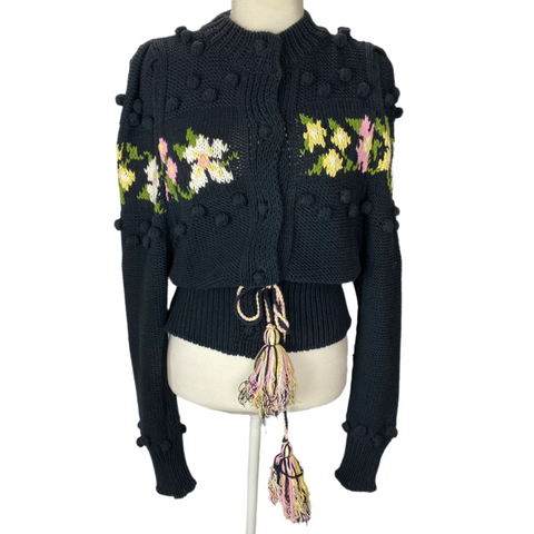 Hayley Menzies Black Gladys Cardigan XS/S