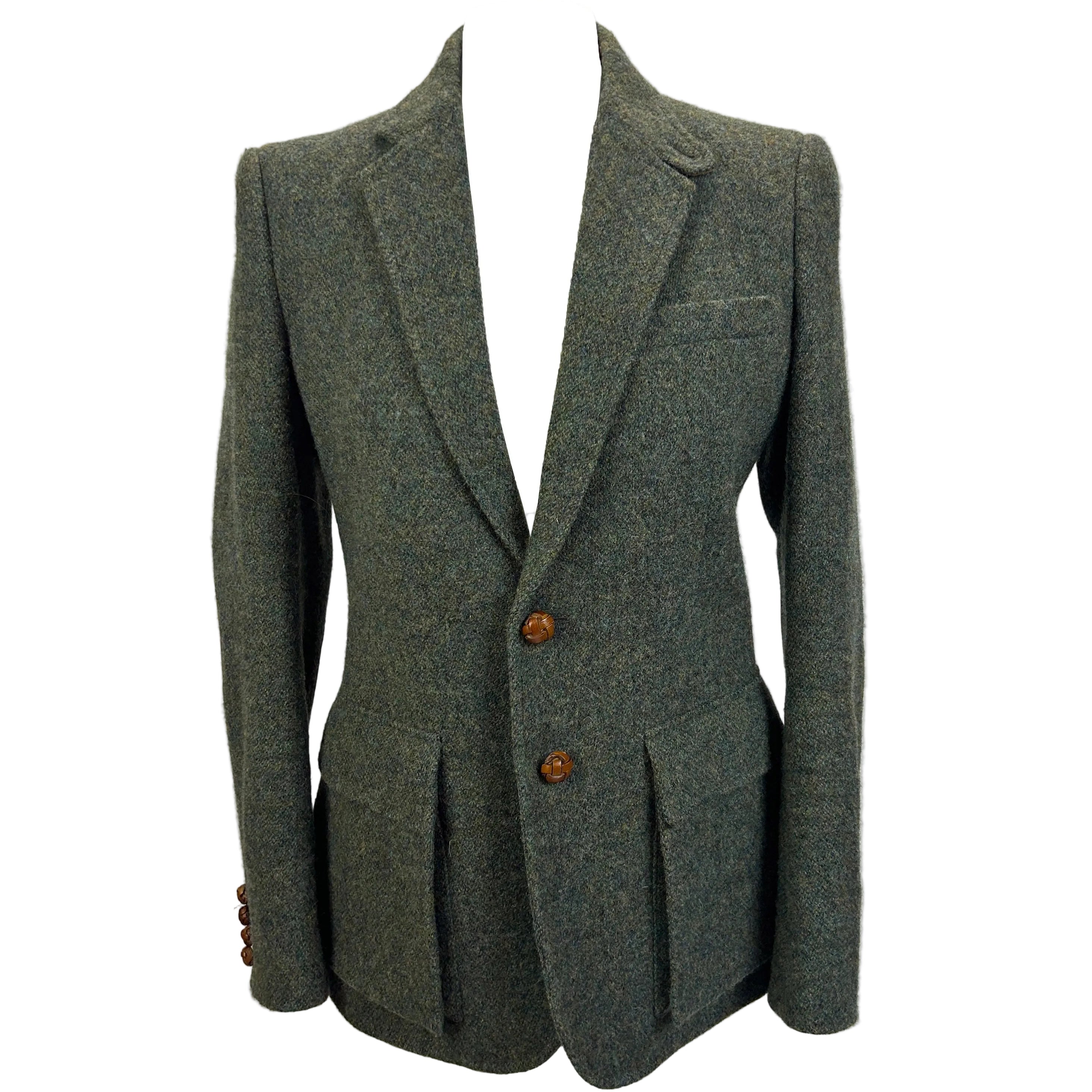 Ralph Lauren Moss Wool Tweed Hacking Jacket S