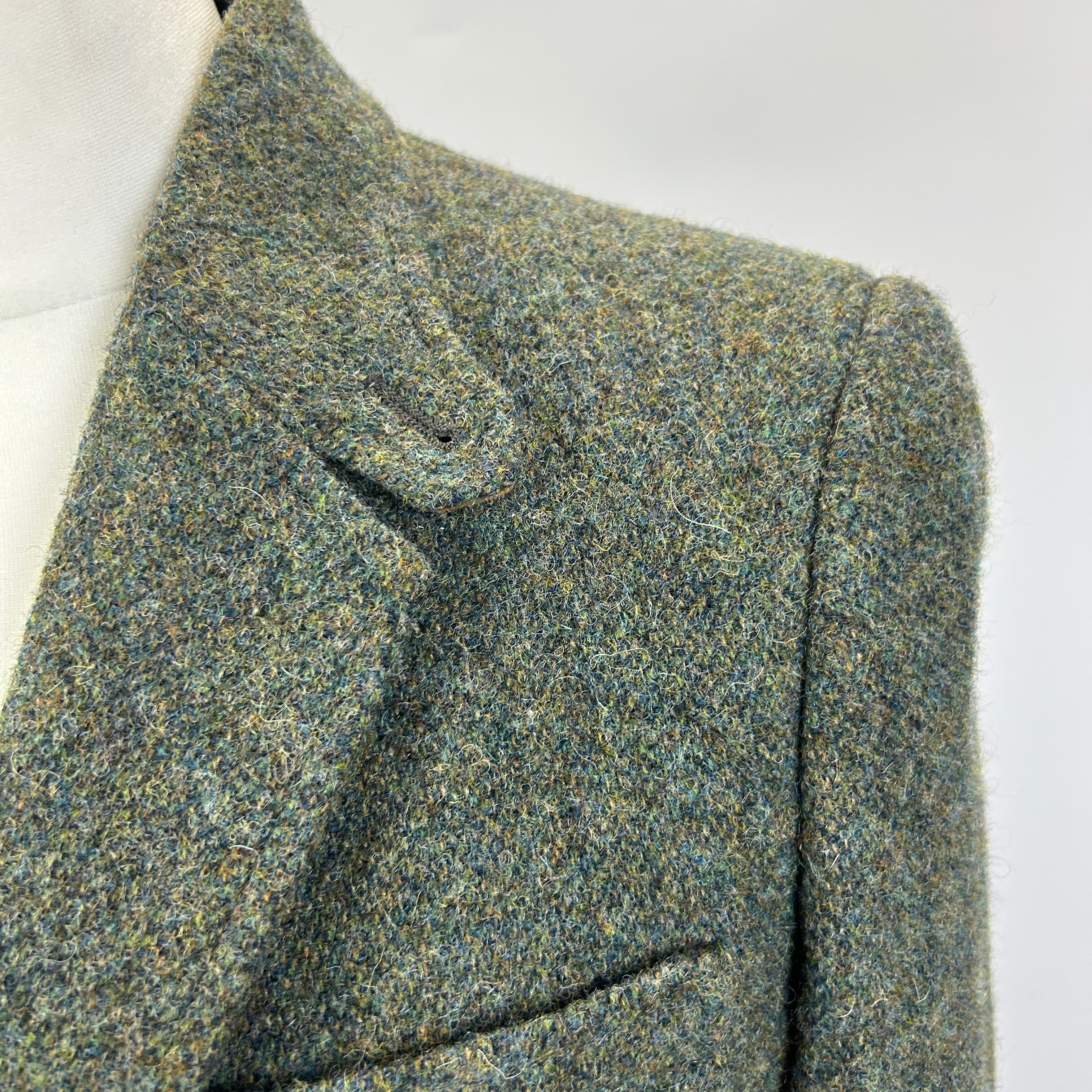 Ralph Lauren Moss Wool Tweed Hacking Jacket S