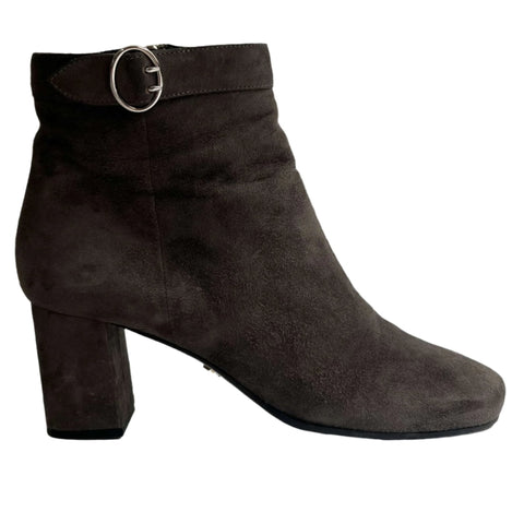 Prada £1338 Grey Suede Ankle Boots 36