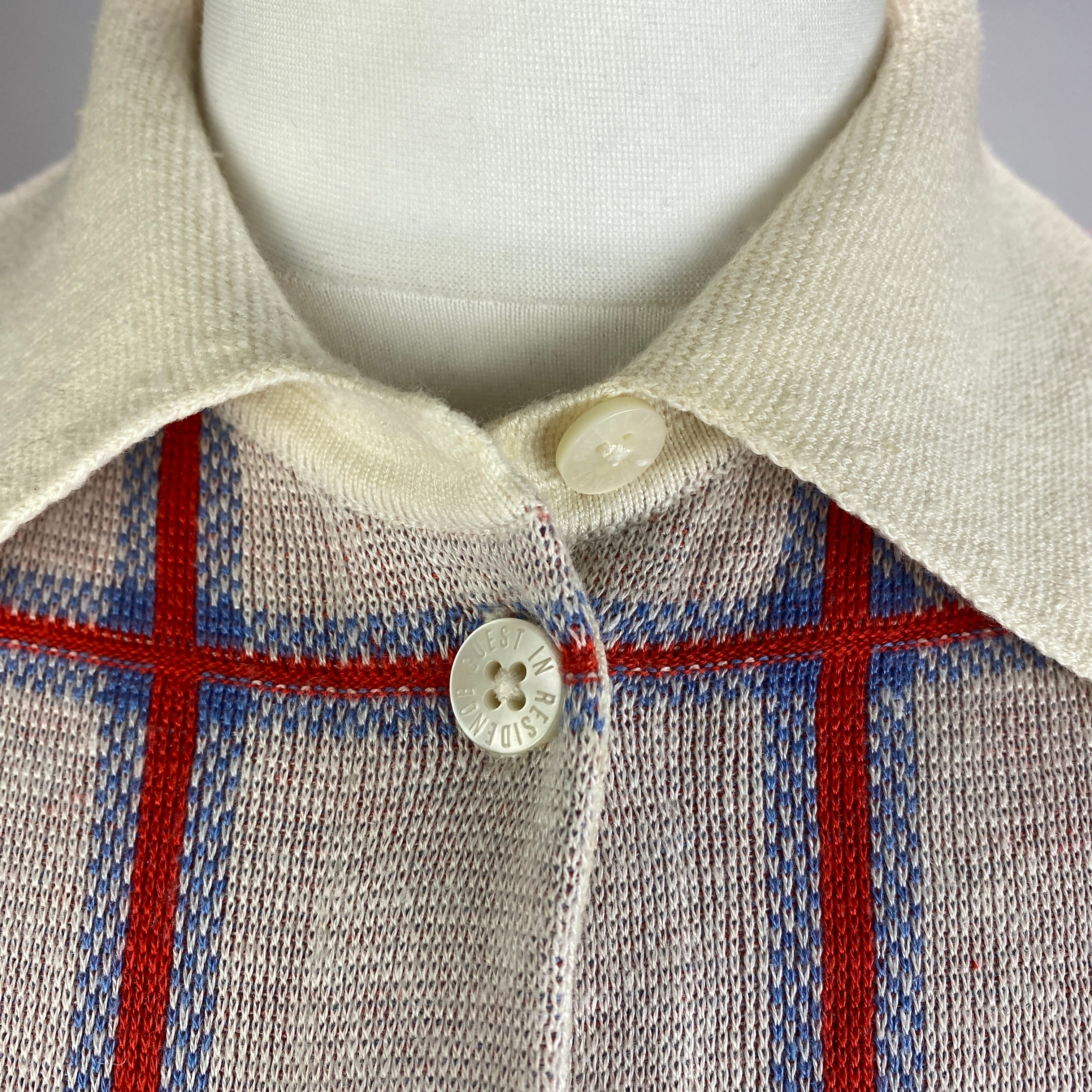 Guest in Residence New £265 Ivory Check Picnic Shirt XS