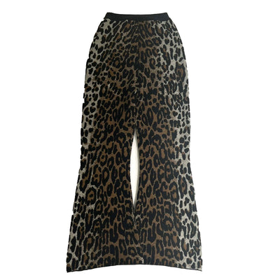 Stella McCartney £1062 Leopard Print Knit Pants XXS