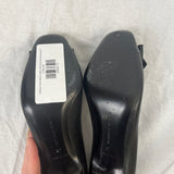 Bottega Veneta Black Leather Intrecciato Bow Detail Heels 37