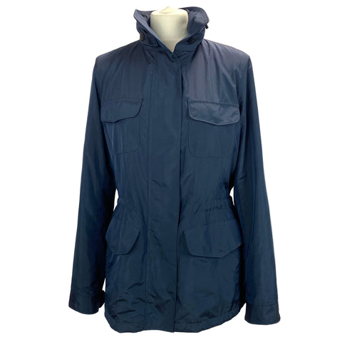 Loro Piana £3450 Navy Drawstring Cashmere-Lined Anorak M