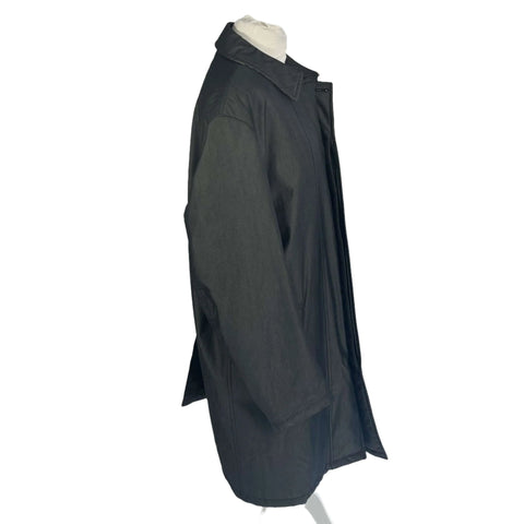 Burberry £1690 Charcoal Padded Gabardine Mens Car Coat XL