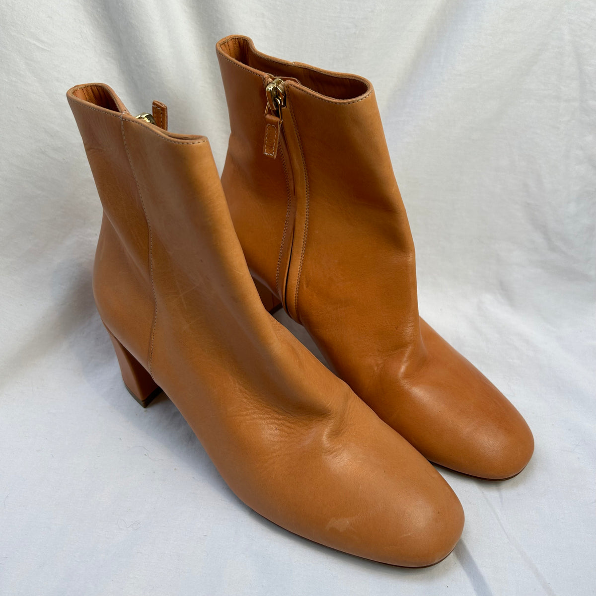 Mansur Gavriel Brand New £500 Camel Leather Ankle Boots 37.5