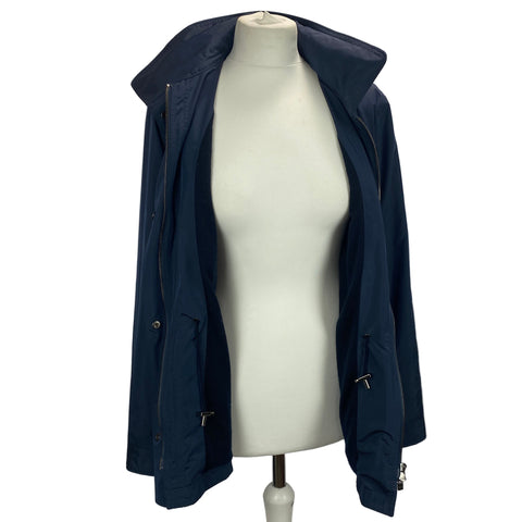 Loro Piana £3450 Navy Drawstring Cashmere-Lined Anorak M