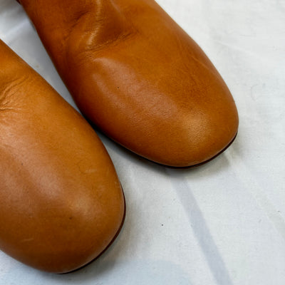 Mansur Gavriel Brand New £500 Camel Leather Ankle Boots 37.5