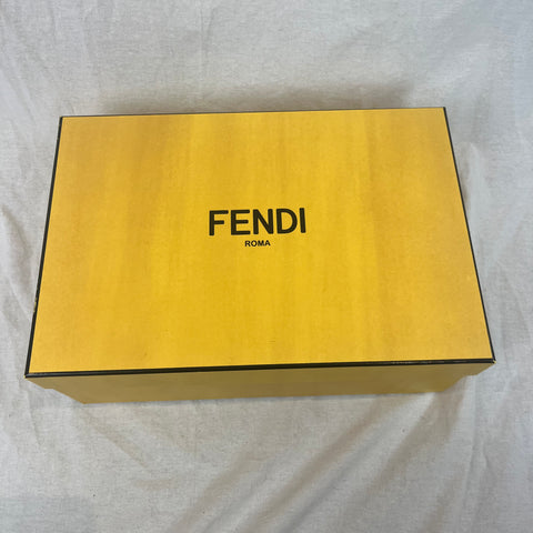 Fendi Black & Cream Patent Leather Heels 37