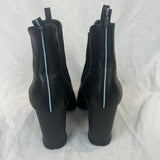 Prada Black Leather Heeled Chelsea Boots 37