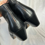 Isabel Marant Black Studded Leather Western Boots 38