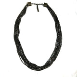 Burberry Pewter Multi Chain Necklace