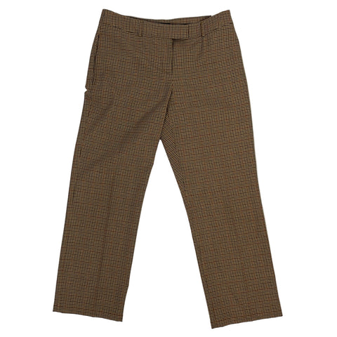 A.P.C. Camel Check Straight Leg Pants M