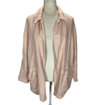 Maison D-Due Pink Linen Blazer M