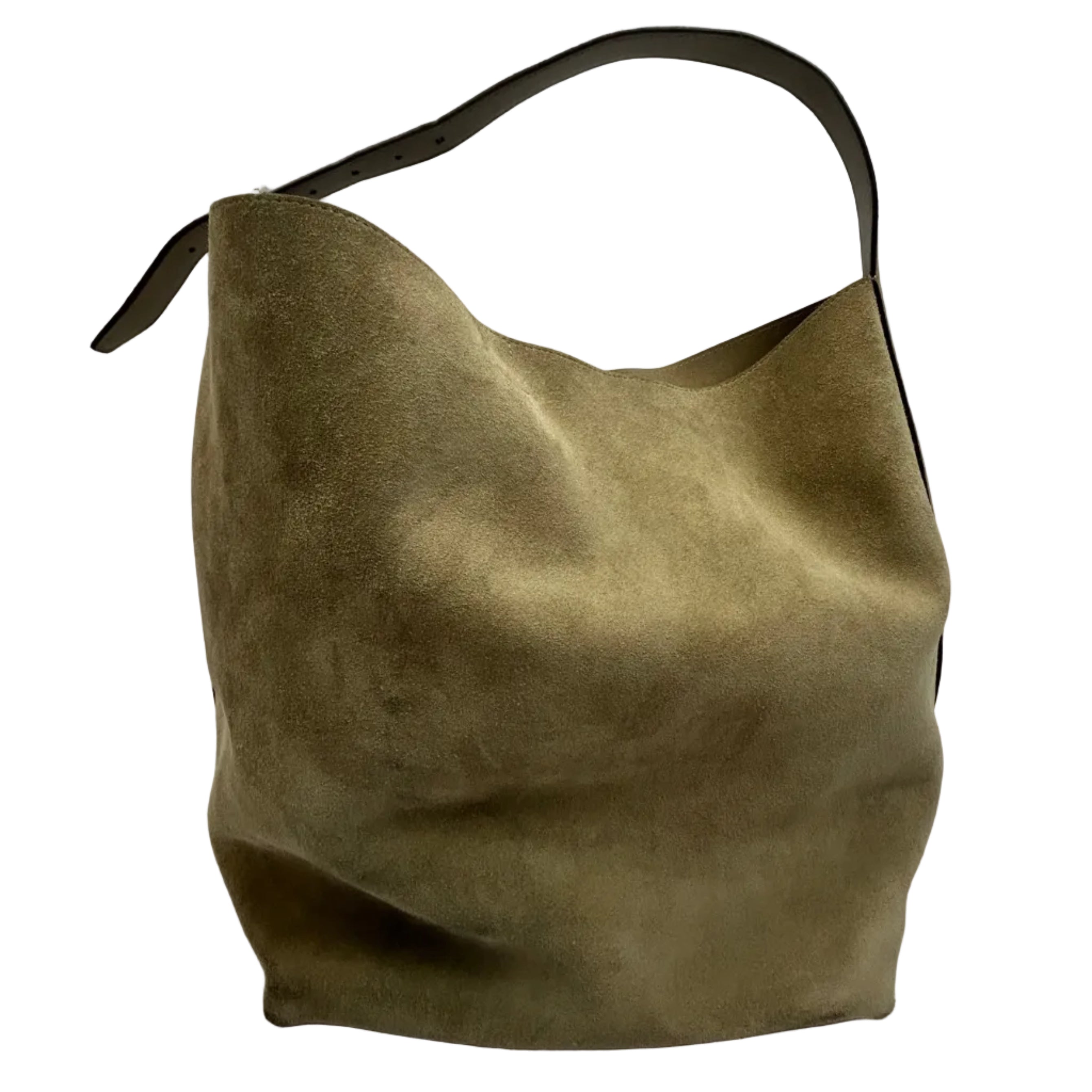 Toteme £870 Taupe Suede Belted Tote Bag