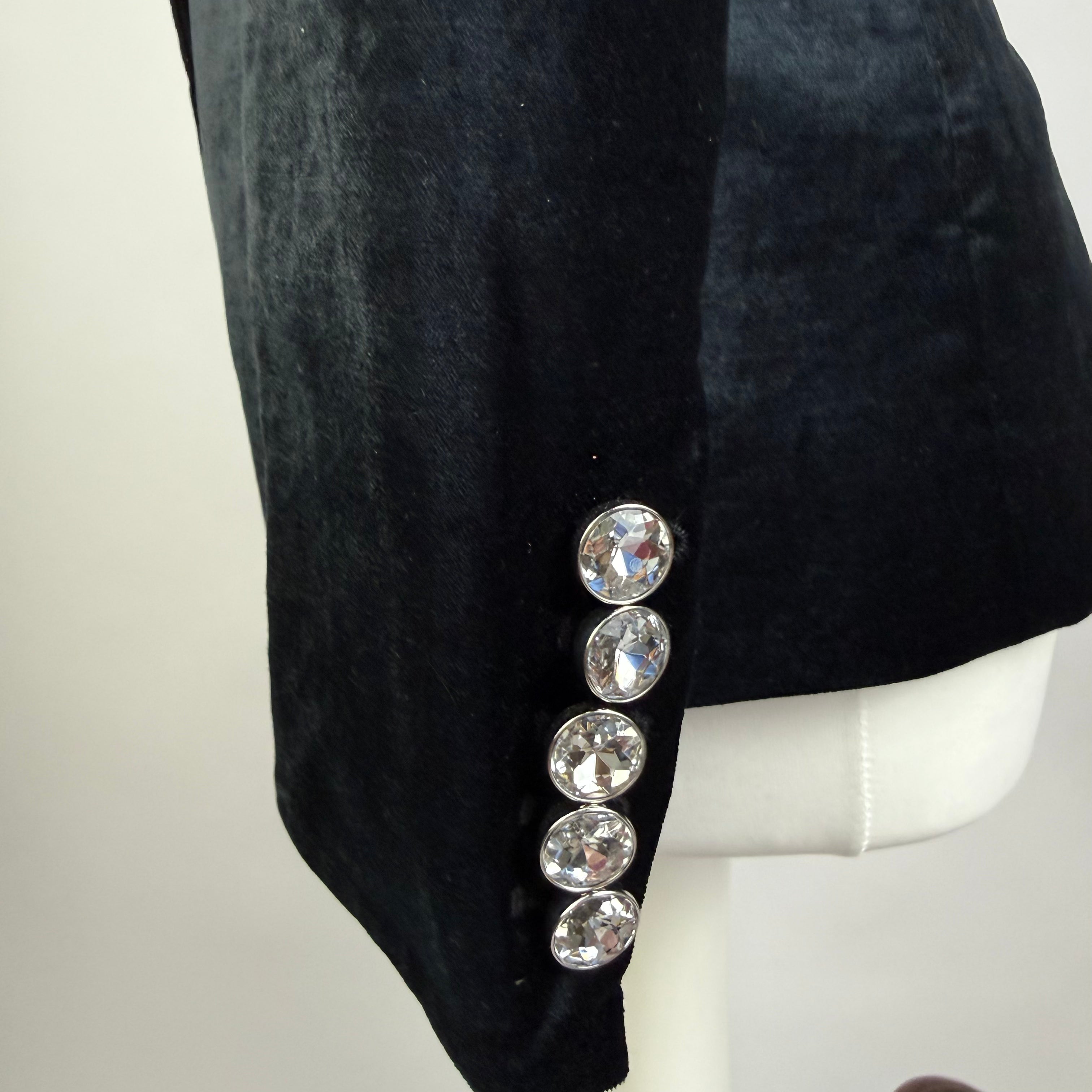 Veronica Beard New $700 Black Velvet Elam Dickey Jacket XXS