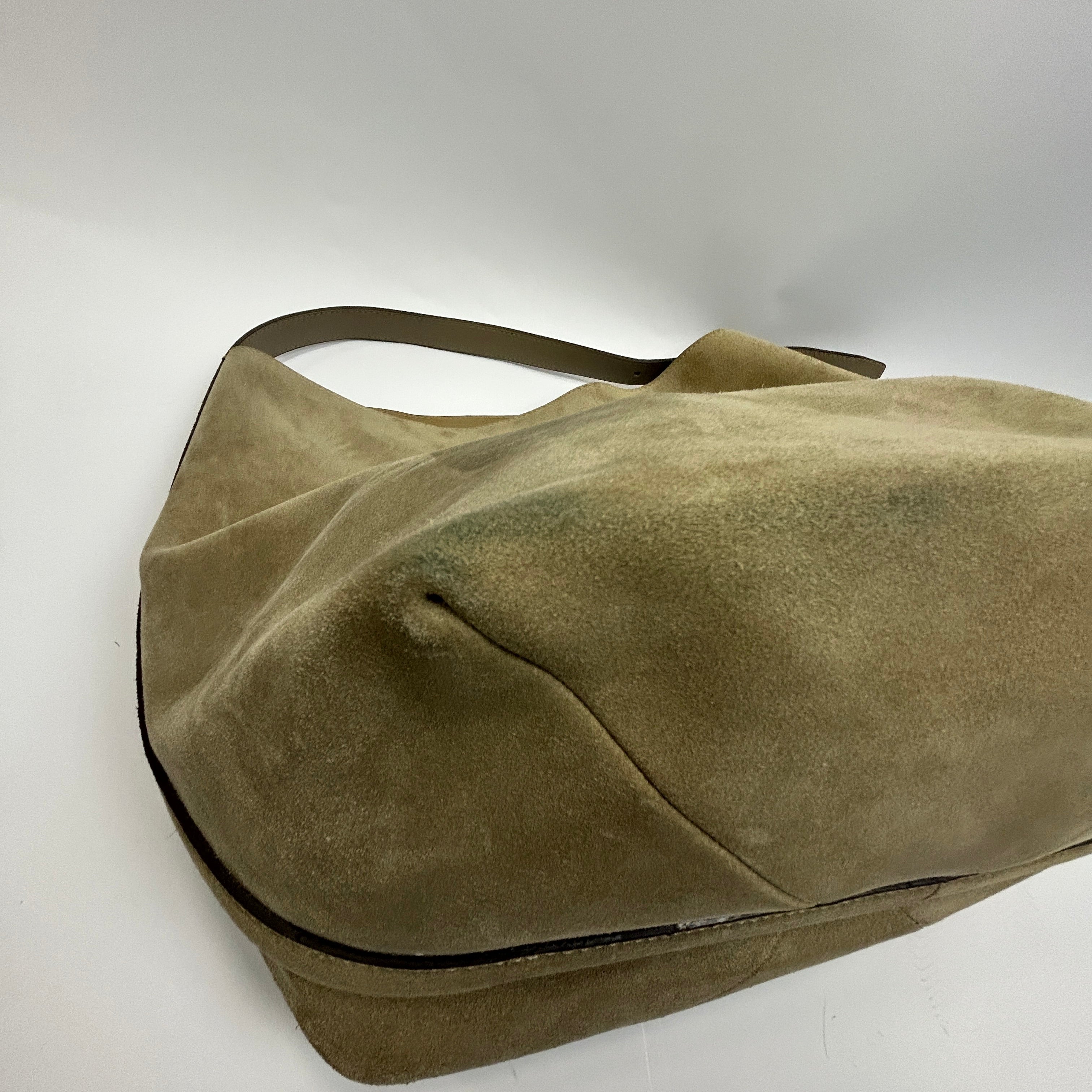Toteme £870 Taupe Suede Belted Tote Bag