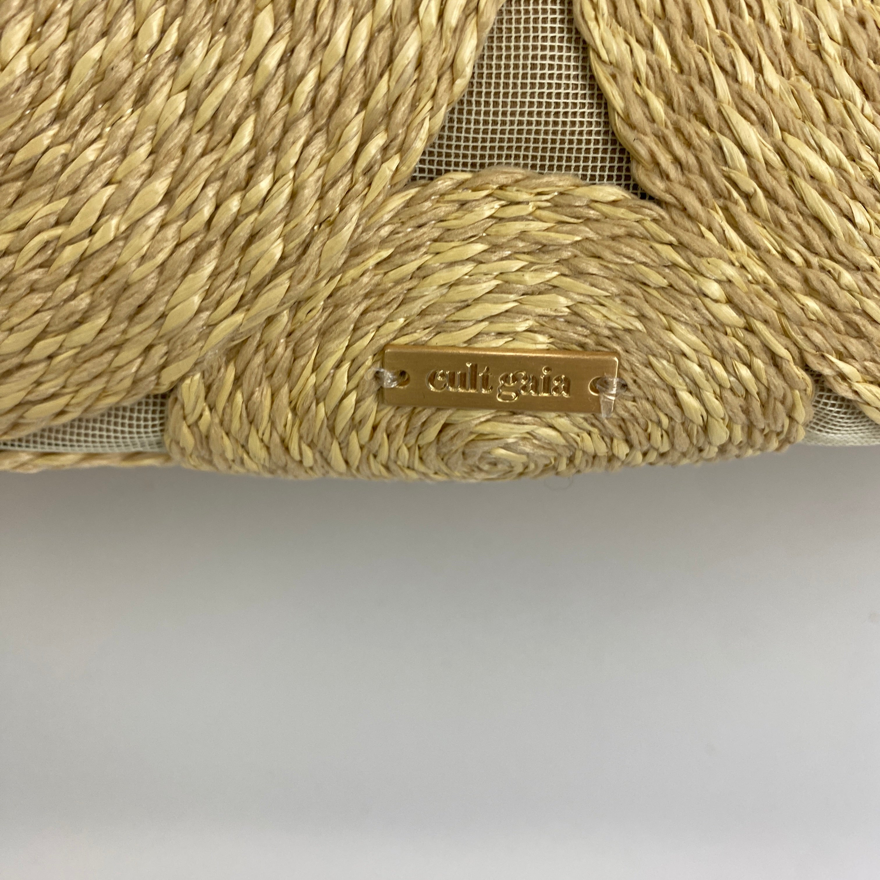 Cult Gaia £330 Natural Brynn Clutch Bag