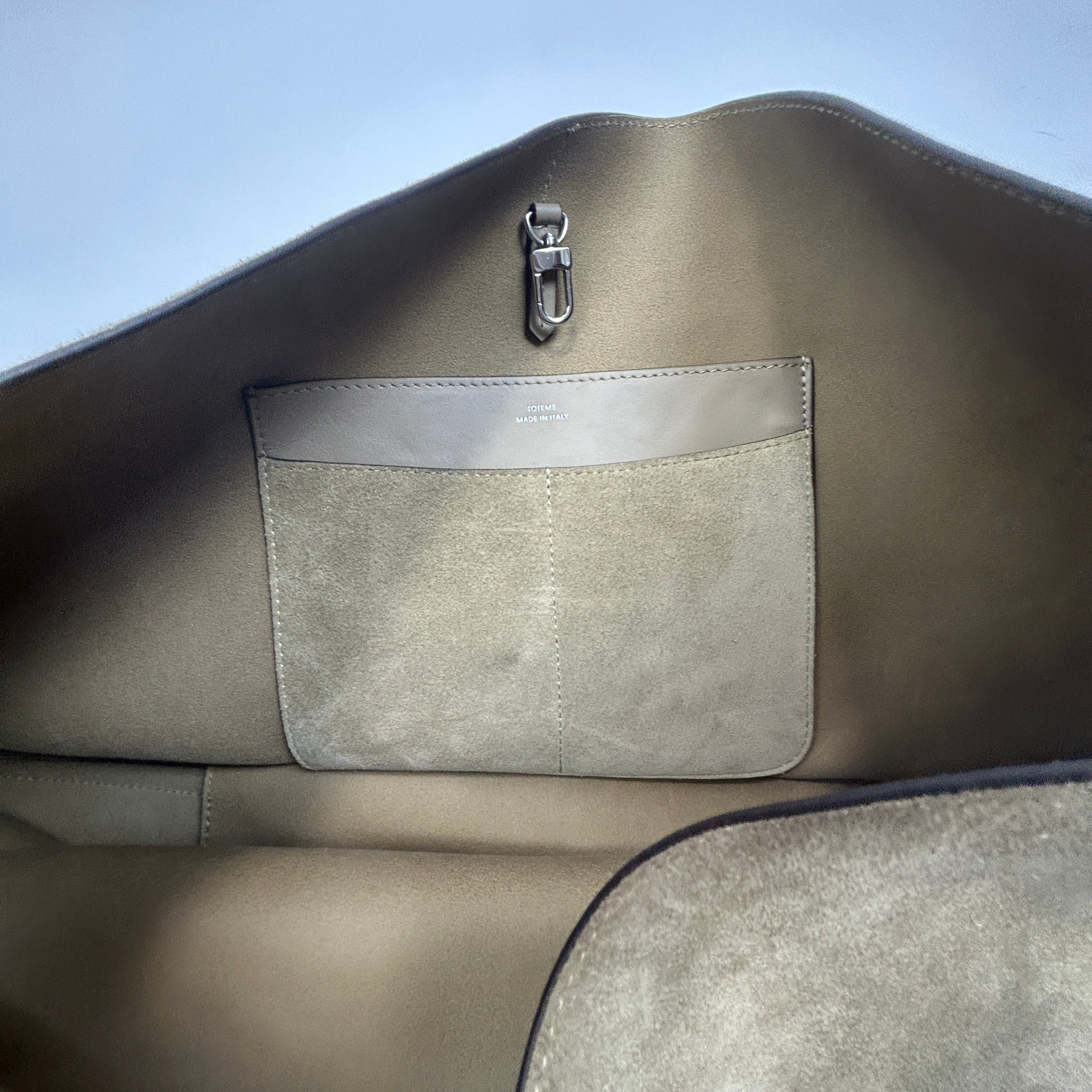 Toteme £870 Taupe Suede Belted Tote Bag
