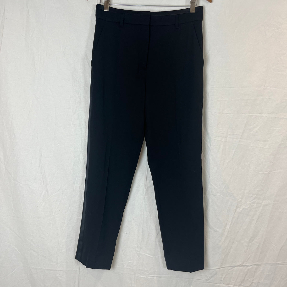 Me&Em Brand New £195 Black Tailored Tuxedo Trousers S