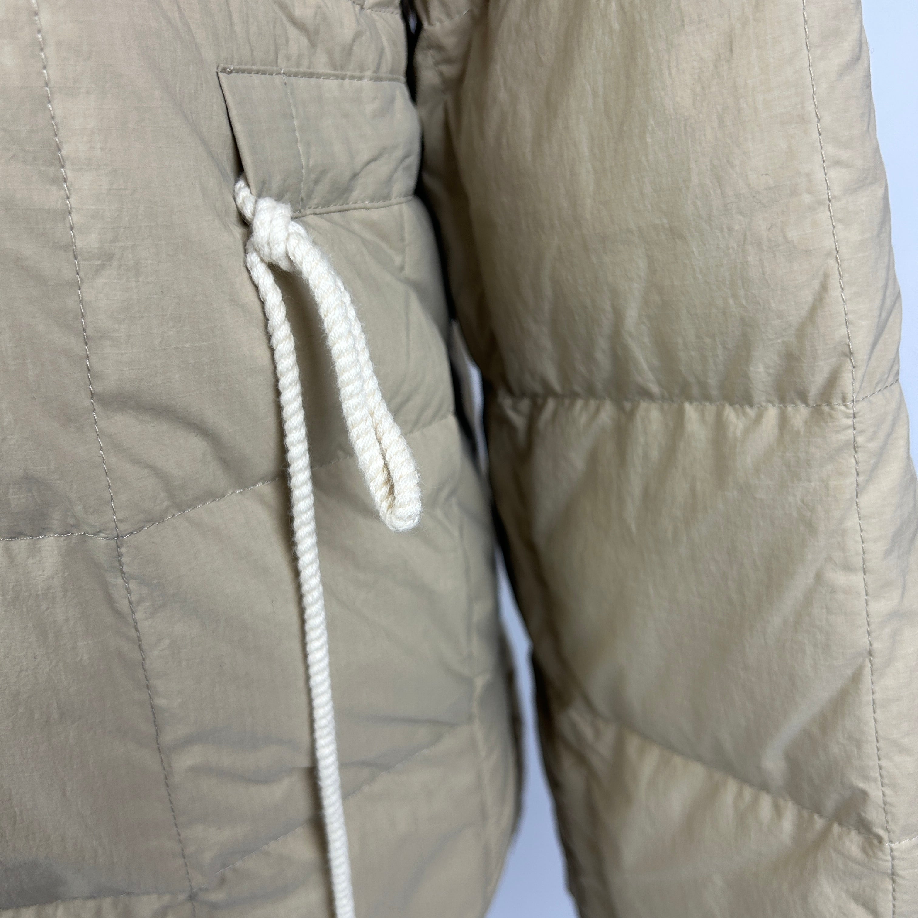 Jil Sander New £1300 Beige Quilted Down Jacket XXS/XS/S