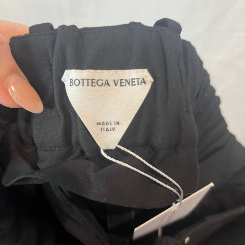 Bottega Veneta Brand New Black Wool Twill Trousers XXS