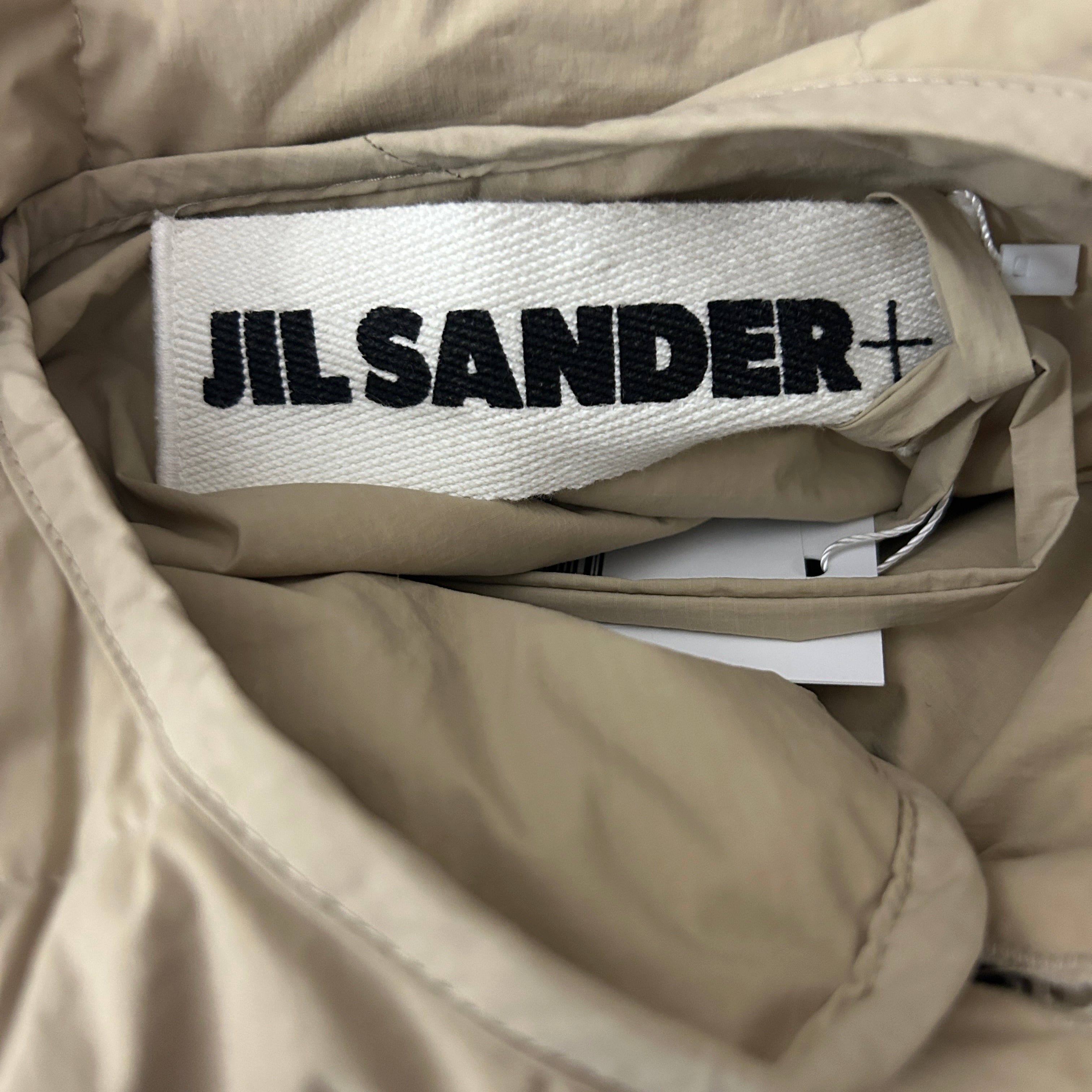 Jil Sander New £1300 Beige Quilted Down Jacket XXS/XS/S